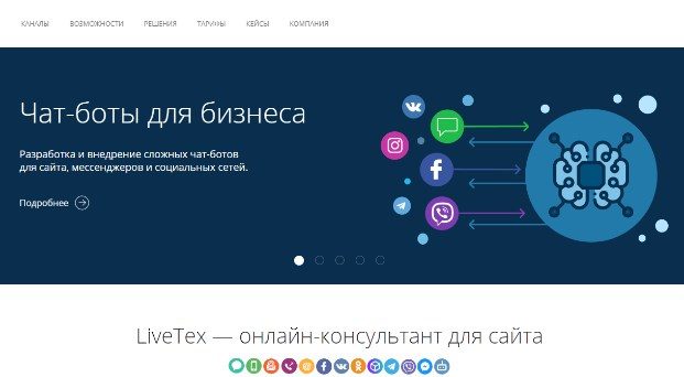 Онлайн чат для сайта Livetex
